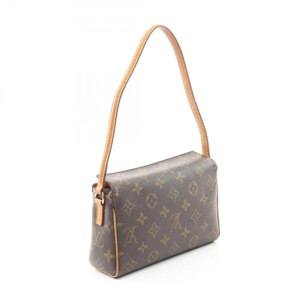 Louis Vuitton Brown Handbag Leather Recital Monogram Canvas - Picture 2 of 9